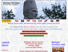 Tablet Screenshot of bektashshriners.org